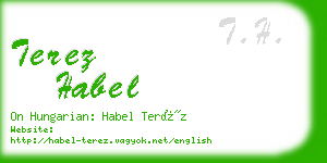 terez habel business card
